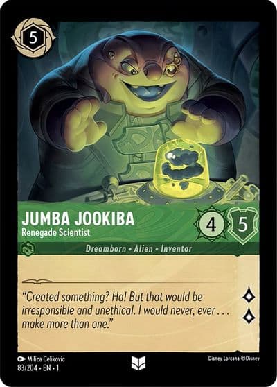 Jumba Jookiba Renegade Scientist The First Chapter Lorcana card