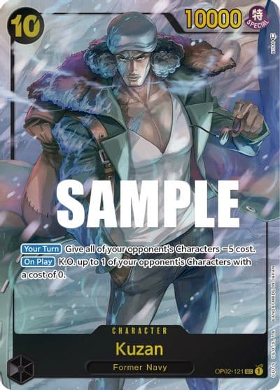 Kuzan 121 Alternate Art Paramount War One Piece card