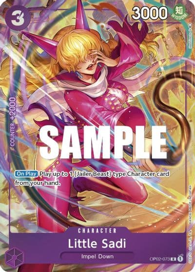 Little Sadi Alternate Art Paramount War One Piece card