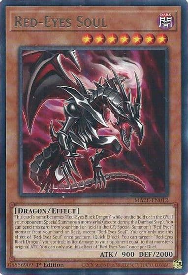 Red Eyes Soul Maze of Memories Yu-Gi-Oh! card