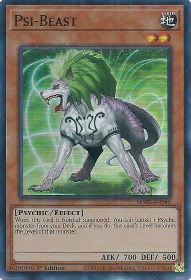 Psi Beast Maze of Memories Yu-Gi-Oh! card