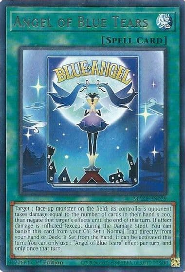 Angel of Blue Tears Maze of Memories Yu-Gi-Oh! card