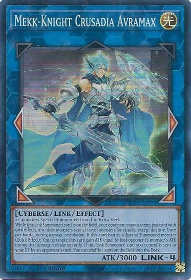 Mekk Knight Crusadia Avramax Maze of Memories Yu-Gi-Oh! card
