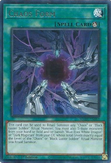 Chaos Form Maze of Memories Yu-Gi-Oh! card