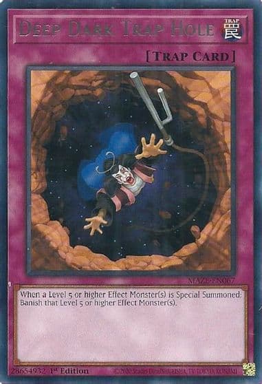 Deep Dark Trap Hole Maze of Memories Yu-Gi-Oh! card