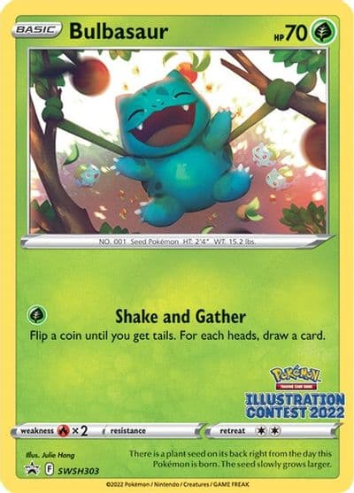Bulbasaur (Illustration Contest 2022) SWSH: Sword & Shield Promo Cards Pokemon card