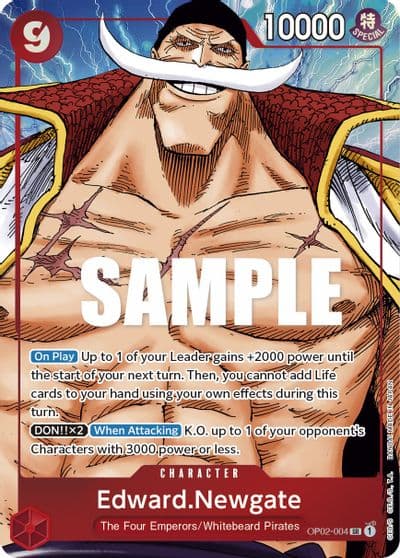 EdwardNewgate 004 Alternate Art Paramount War One Piece card