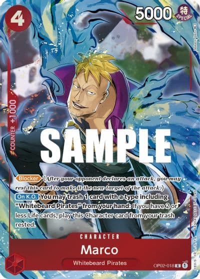 Marco Alternate Art Paramount War One Piece card
