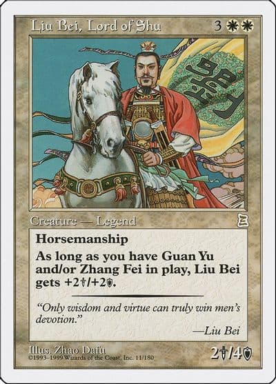 Liu Bei Lord of Shu Portal Three Kingdoms Magic card