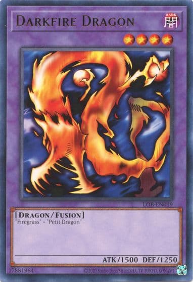 Darkfire Dragon Legend of Blue Eyes White Dragon (25th Anniversary Edition) Yu-Gi-Oh! card