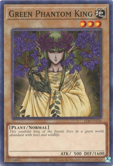 Green Phantom King Legend of Blue Eyes White Dragon (25th Anniversary Edition) Yu-Gi-Oh! card