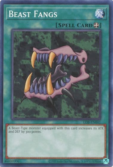 Beast Fangs Legend of Blue Eyes White Dragon (25th Anniversary Edition) Yu-Gi-Oh! card