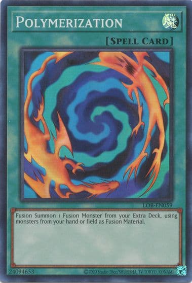 Polymerization Legend of Blue Eyes White Dragon (25th Anniversary Edition) Yu-Gi-Oh! card