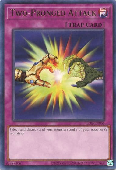 Two Pronged Attack Legend of Blue Eyes White Dragon (25th Anniversary Edition) Yu-Gi-Oh! card