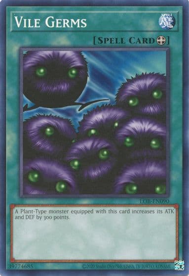Vile Germs Legend of Blue Eyes White Dragon (25th Anniversary Edition) Yu-Gi-Oh! card