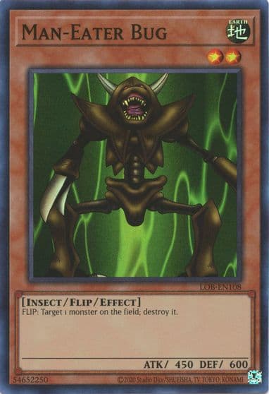 Man Eater Bug Legend of Blue Eyes White Dragon (25th Anniversary Edition) Yu-Gi-Oh! card