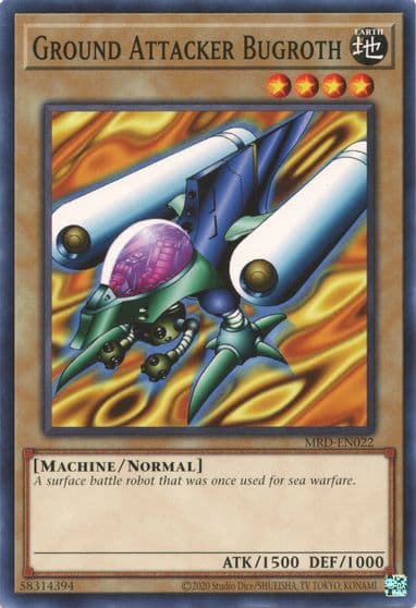 Ground Attacker Bugroth Metal Raiders (25th Anniversary Edition) Yu-Gi-Oh! card