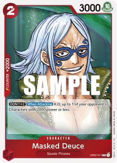 Masked Deuce Paramount War One Piece card