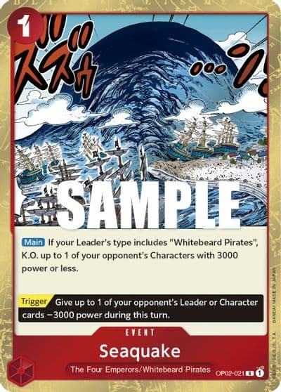 Seaquake Paramount War One Piece card