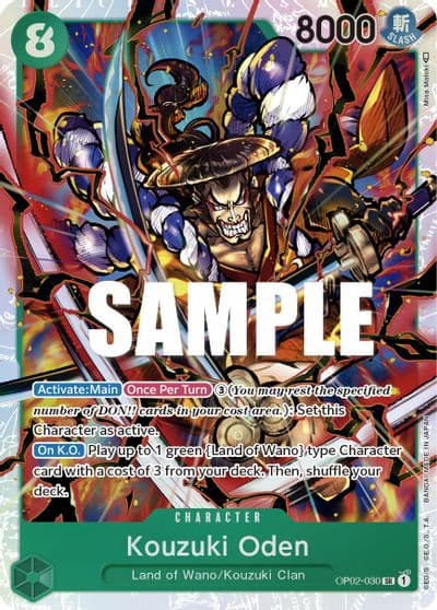 Kouzuki Oden Paramount War One Piece card