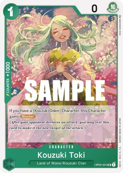 Kouzuki Toki Paramount War One Piece card