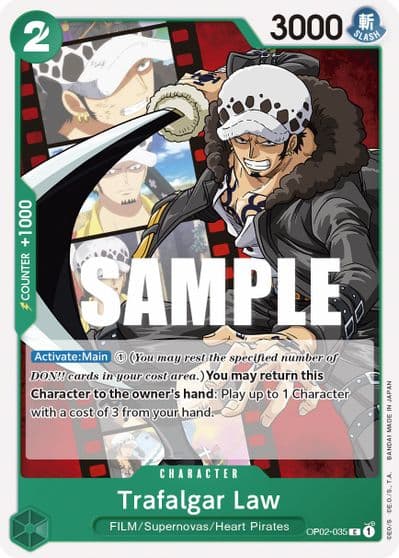 Trafalgar Law Paramount War One Piece card