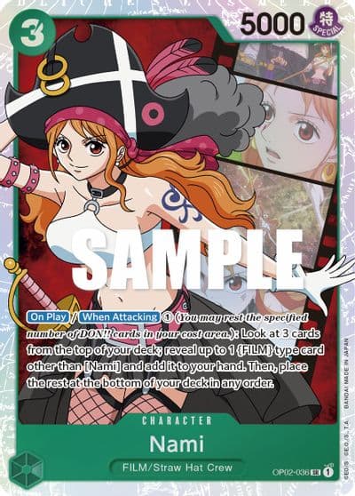 Nami Paramount War One Piece card