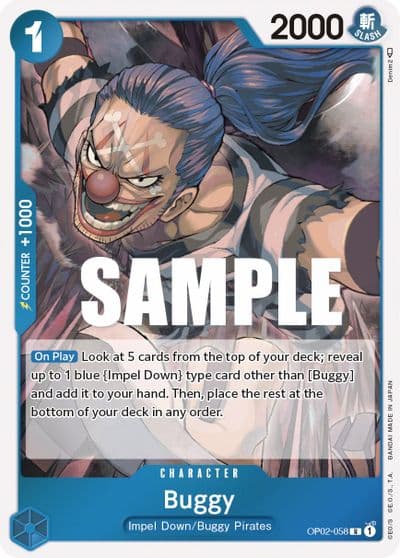 Buggy Paramount War One Piece card