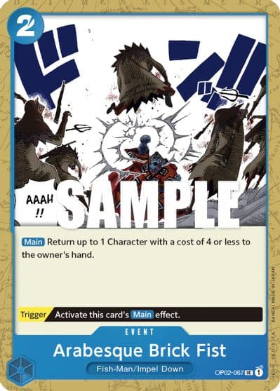 Arabesque Brick Fist Paramount War One Piece card