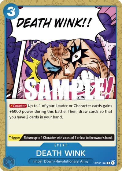 DEATH WINK Paramount War One Piece card