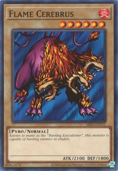 Flame Cerebrus Metal Raiders (25th Anniversary Edition) Yu-Gi-Oh! card