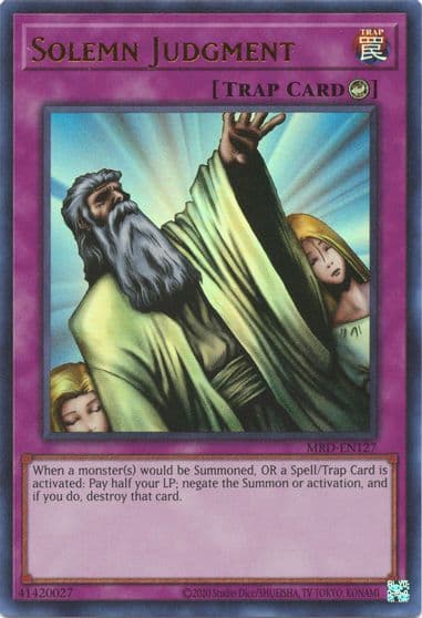 Solemn Judgment Metal Raiders (25th Anniversary Edition) Yu-Gi-Oh! card