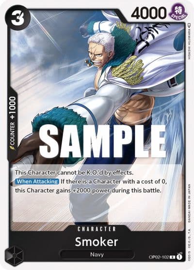 Smoker 102 Paramount War One Piece card