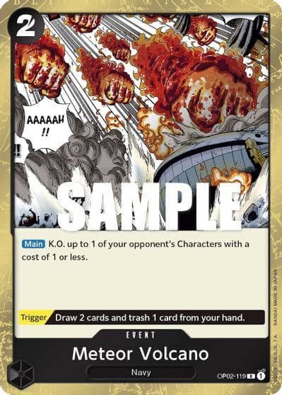 Meteor Volcano Paramount War One Piece card