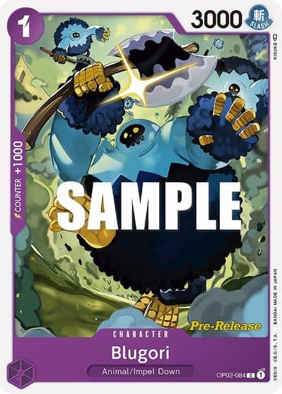 Blugori Paramount War Pre-Release Cards One Piece card