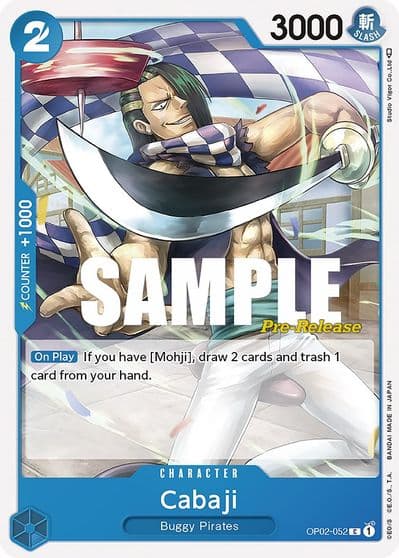 Cabaji Paramount War Pre-Release Cards One Piece card