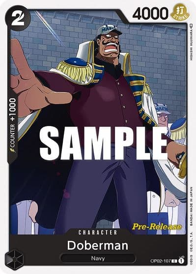 Doberman Paramount War Pre-Release Cards One Piece card
