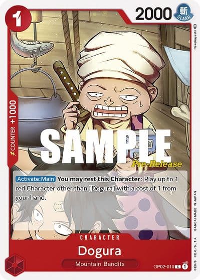 Dogura Paramount War Pre-Release Cards One Piece card