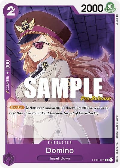 Domino Paramount War Pre-Release Cards One Piece card