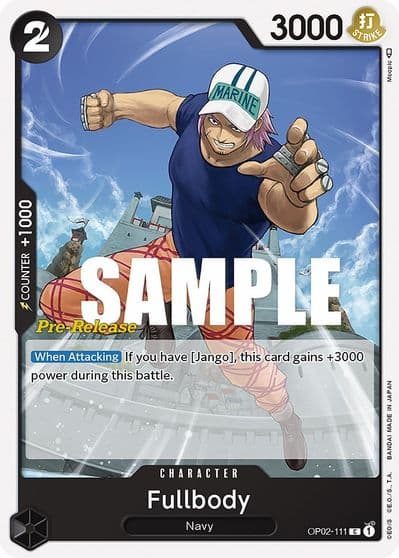 Fullbody Paramount War Pre-Release Cards One Piece card