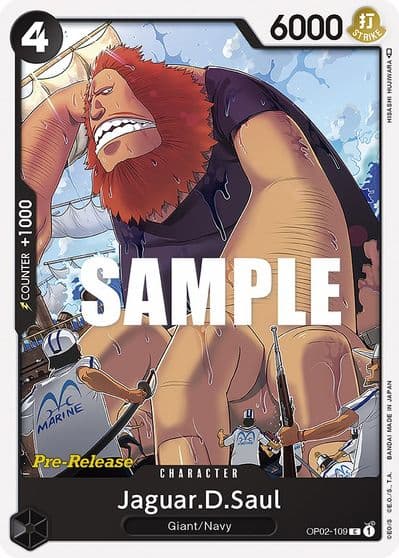 JaguarDSaul Paramount War Pre-Release Cards One Piece card