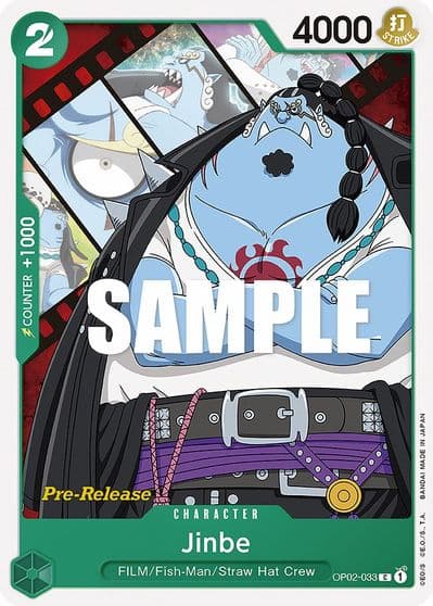 Jinbe Paramount War Pre-Release Cards One Piece card