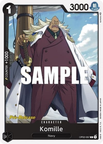 Komille Paramount War Pre-Release Cards One Piece card