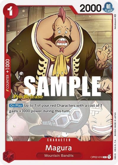Magura Paramount War Pre-Release Cards One Piece card