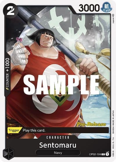 Sentomaru Paramount War Pre-Release Cards One Piece card