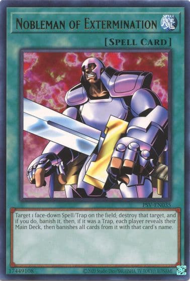 Nobleman of Extermination Pharaoh's Servant (25th Anniversary Edition) Yu-Gi-Oh! card