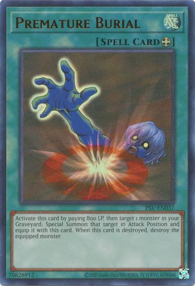 Premature Burial Pharaoh's Servant (25th Anniversary Edition) Yu-Gi-Oh! card
