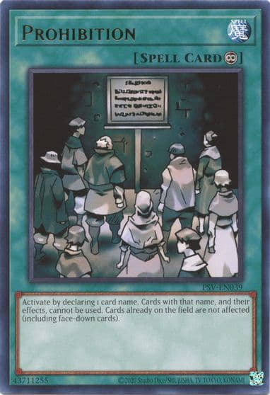 Prohibition Pharaoh's Servant (25th Anniversary Edition) Yu-Gi-Oh! card