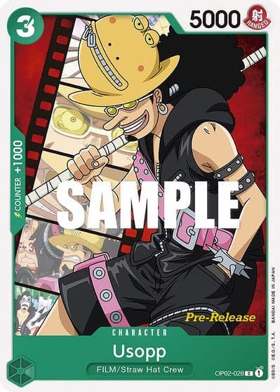Usopp Paramount War Pre-Release Cards One Piece card