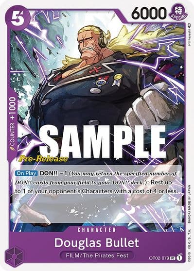 Douglas Bullet Paramount War Pre-Release Cards One Piece card